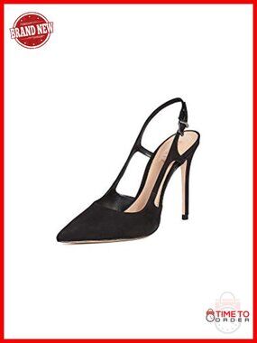 Leather Pointed Toe Slingback Stiletto Heels